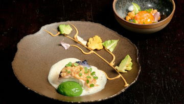 a bowl of food on a table