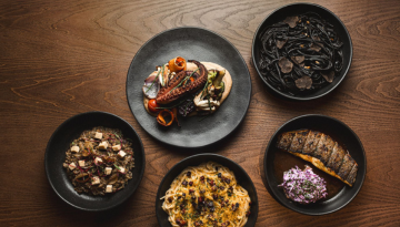 a bowl of food on a table